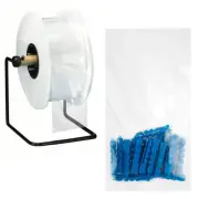 4 Rolls 4000 Pre-Opened Bags 5 x 10 Heavy Gauge Poly Bags 5X10