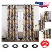 Light-Filtering Abstract Print Blackout Curtains, 2 Panels - 52x84, Easy Care