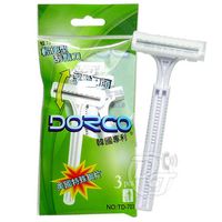 DORCO 雙刀輕便型刮鬍刀(3入裝)-2包