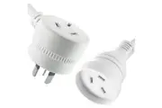 Piggyback Mains Power Extension Cord Australian 240V Power Lead AU 3-Pin White