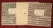 Creative Memories LARGE ABC/123 CLASSY Stickers IVORY, INDIGO blue or IVY green