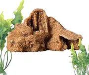 Snake Cave,Reptile Rock Cave House Aquarium Decor | Small Resin Basking Area Landscape Decorative Fish Tank Accessories for Gecko Shrimp Turtles