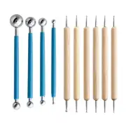Kids Clay Sculpting Tools Dotting Pen Ball Clay Sculpting Double-Head 10X