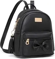 MOKANEY Backpack Purse for Women Girls Kids Mini Backpack for School Lightweight Waterproof PU Leather Bag
