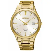 在飛比找momo購物網優惠-【SEIKO 精工】CS系列 金錶 日系簡約腕錶 SK044