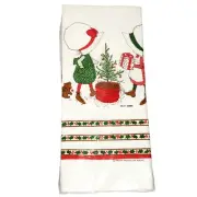 Vtg 1973 Christmas Holly Hobbie Crepe Tablecover Tablecloth Cottagecore Red