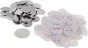 ａ aternee 100x Blank Button Making Supplies Blank Parts Badges Making Material Button Pin Badges, S