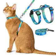 Cat Harness and Leash Set Escape Proof Adjustable Strap For Kitten