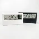 Desktop Alarm Clock Weather Display Time Date Calendar Modern Home /Office Watch