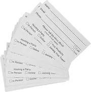 SHINEOFI Raffle Tickets Sheet, 100pcs Blank Entry Forms Carnival Fair Split The Pot One Hundred Consecutively Numbered Fundraiser for Contests, School Events