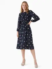Pansy Toss Midi Dress