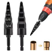 2 Pcs HVAC Repair Tool,Swage Tool Drill Bit,Swage Tube Expander 5 in 1 Air Condi