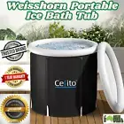 Weisshorn Portable Ice Bath Tub Inflatable Folding Bathtub Spa Massage 75x75 cm