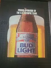 Bud Light Beer Vintage Print Ad 1988 8x11 Great To Frame