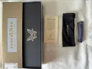 New Benchmade 485-171 /Gold Class /Valet /Damascus /Blue Titanium rare