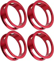 4 PCS Mountain Bike Front Sp 1-1/8 ycle Headset Sp Road Bike Aluminum Alloy Spacer Gold