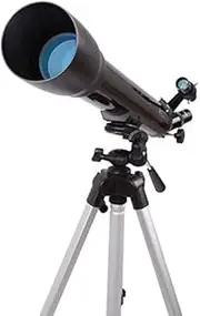 Telescope for Adults, 70mm Aperture Telescope for Kids Beginners, Fully Multilayer Optics, Astronomy Refractor with Tripod, Black, for Indoor/Outdoor Telescope