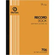 Olympic No.706 Carbonless Duplicate Record Book