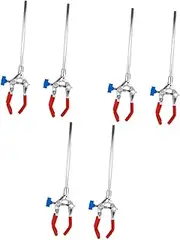 ULTECHNOVO 6 Pcs Flask Clamp Laboratory Tools 3-prong Clamp Laboratory Test Tube Clip Test Tube Holder Clamp Laboratory Supply Test Tube Clamp 3-finger Laboratory Clamp Laboratory Supplies
