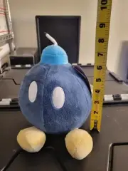 Nintendo Super Mario Bros blue Bob-Omb bomb 8" plush NWT