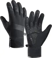 [Generic] Waterproof Warm Gloves, Winter Cycling Gloves | Touch Screen Anti-slip Gloves - Cold Weather Gloves, Breathable Gloves for Hiking and Running