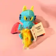Bark Box Plush Dragon Dog Toy M Squeaky Crinkle Whip N Flip Fetch Fun Toy Pup