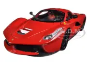 FERRARI LAFERRARI F70 RED W/ BLACK WHEELS 1/18 DIECAST MODEL CAR BBURAGO 16001
