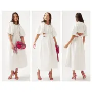 AJE Mimosa Cut Out Midi Dress l White l RRP: $595.00