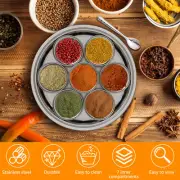 Masala Dabba Spice Box Stainless Steel Spice Containers Masala Dabba with!