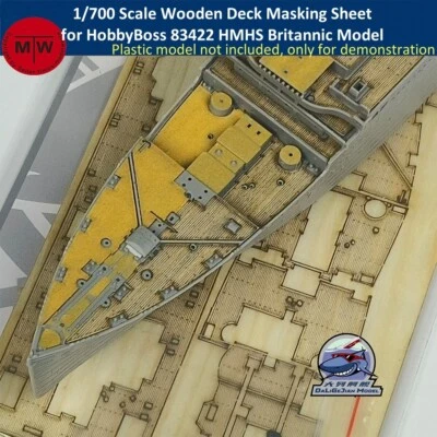 1/700 Wooden Deck Masking Sheet for HobbyBoss 83422 HMHS Britannic Model Kit