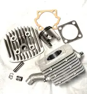 high hole piston 1 1/16" Gas Motor Bike Engine 66 /80cc Cylinder Head KIT 8mm S
