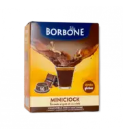 Chocolate CAFFÈ BORBONE Miniciok - 16 Compatible Capsules A MODO MIO By 8g