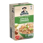 Quaker Instant Oatmeal Hot Cereal Apples & Cinnamon