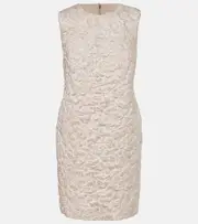 [Carolina Herrera] Carolina Herrera Lamé shift dress AU 4 gold