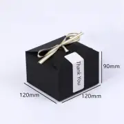 100x black Paper Boxes Birthday Party Wedding Favour soap Cake Favor Gift Boxes