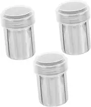 3pc Flour Sifter Set Stainless Steel Sugar Shaker Powder Sprinkler Rice Flour Seasoning Dispenser