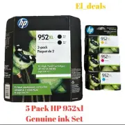 5 Pack OEM HP 952XL Ink Black Cyan Magenta Yellow Cartridge 952 XL Set 2022-2023