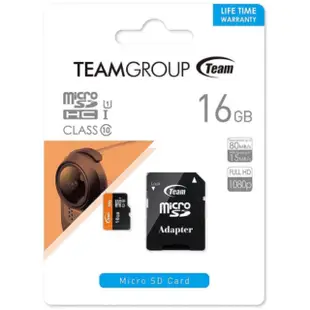 正品 Micro SD 16GB Team Class 10 存儲卡