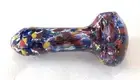 3.5" Red / Blue / Yellow Cloudy Dot Design Glass Pipe, Tobacco Smoking Bowl NEW