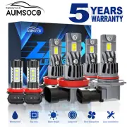 For Acura ILX Base Sedan 4-Door 2013-2021 LED Headlight High-Low Fog Light Bulbs