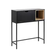 Modern Furniture BATLEY Study Desk Console 91.5cm - Black & Natural
