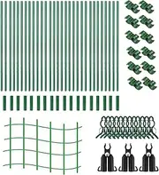 Cucumber Trellis for Garden | Arched Metal Trellis Raised Bed Vegetable Support Frame - Tall Gardening Support Growing Frame for Tomato Cucumber Flower Grape Fruit Beans