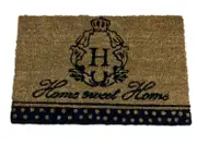 Country Front Door Floor Mat Rectangle Coir Home Sweet Home Floormat