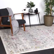 Brand Ventures Delicate Flowers Multi-Coloured Rug