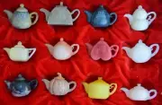 Miniature Soapstone Teapot Set (quantity 12)