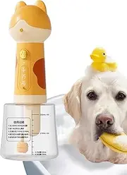 Battery Operated Dog Disc - Wireless Dog Washing Machine | Portable Pet Bath Dispenser Cartoon Dog Electric Foaming Shampoo Dispenser Cat Automatic Bath Charging Charging Soap