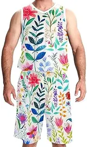 [KQNZT] Basketball Jersey, Basketball Jersey for Women, Mens Basketball Jerseys, Spring Flower Bird Lovely Floral
