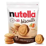 Nutella Biscuits Hazelnut Spread with Cocoa Sandwich Cookies 20-Count Bag....