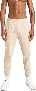 [Aruki] Men's Joggers Basic Track Pants - Relaxed Fit Sweatpants, Sports Trousers, Casual Athletic Training Joggers for Running, Gym, Workouts, and Lounging - Doeskin - Medium, Doeskin, M