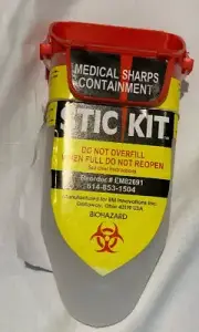 Stic Kit Small sharps container Paramedic, Tatoo, Fire, EMT